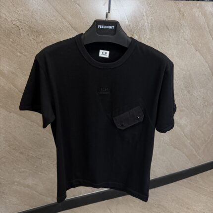CP Company Black T-Shirt Black Logo