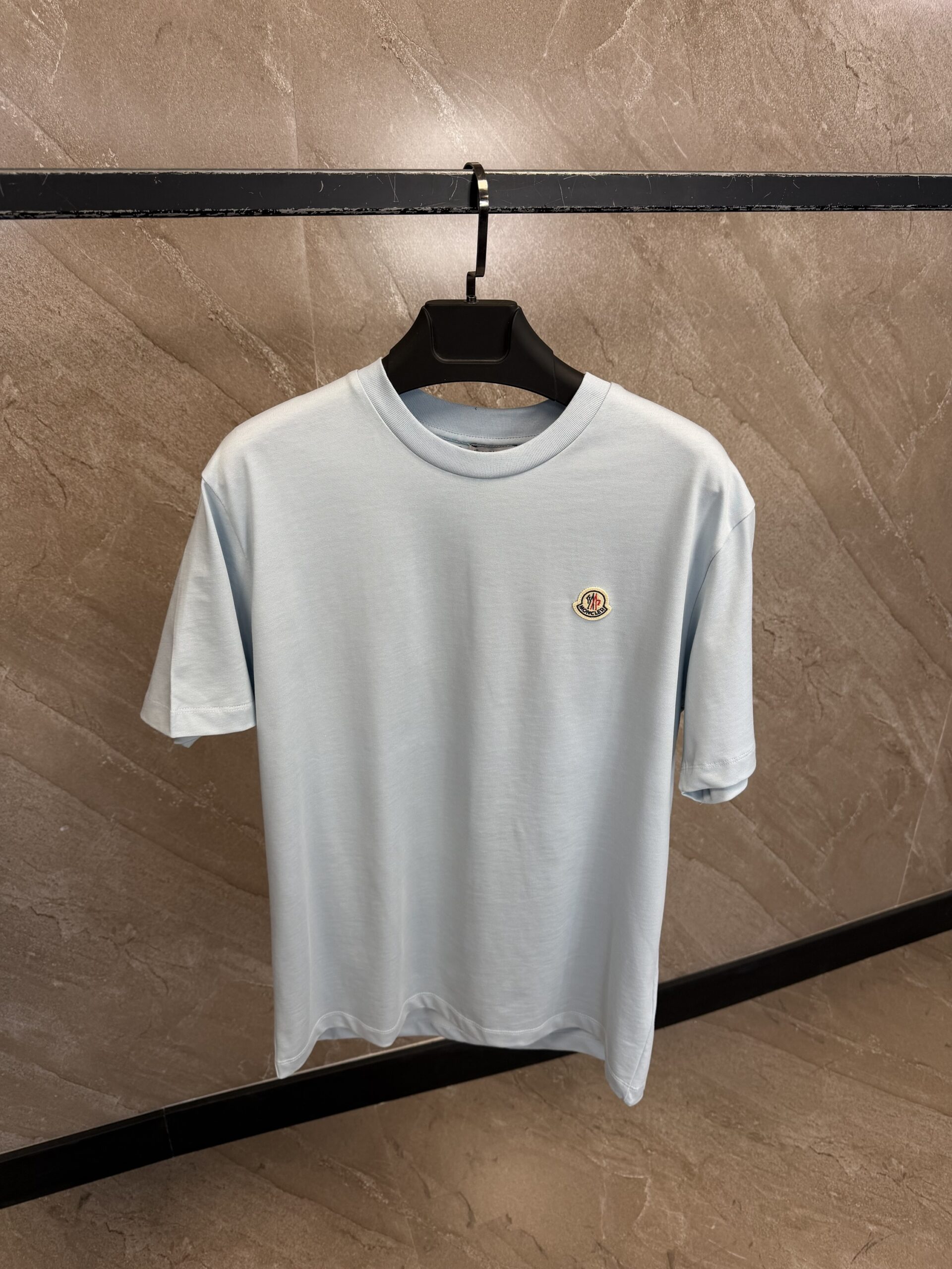 img_0386 Moncler Light Blue T-Shirt - Afbeelding 1