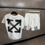 Off White Arrow Spray White