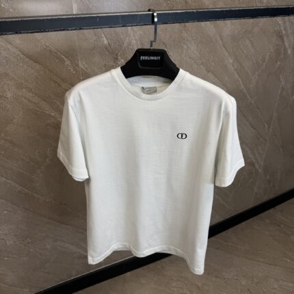 Christian Dior New CD Logo SS26 T-Shirt White