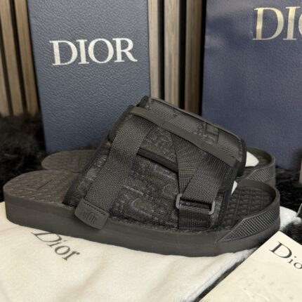 Dior Alpha Sandal Black on Black