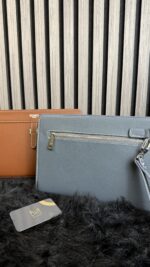 Hermès Clutch Bag Blue Grey - Afbeelding 3