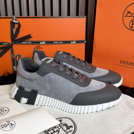 Hermès Bouncing Sneaker Grey Suede