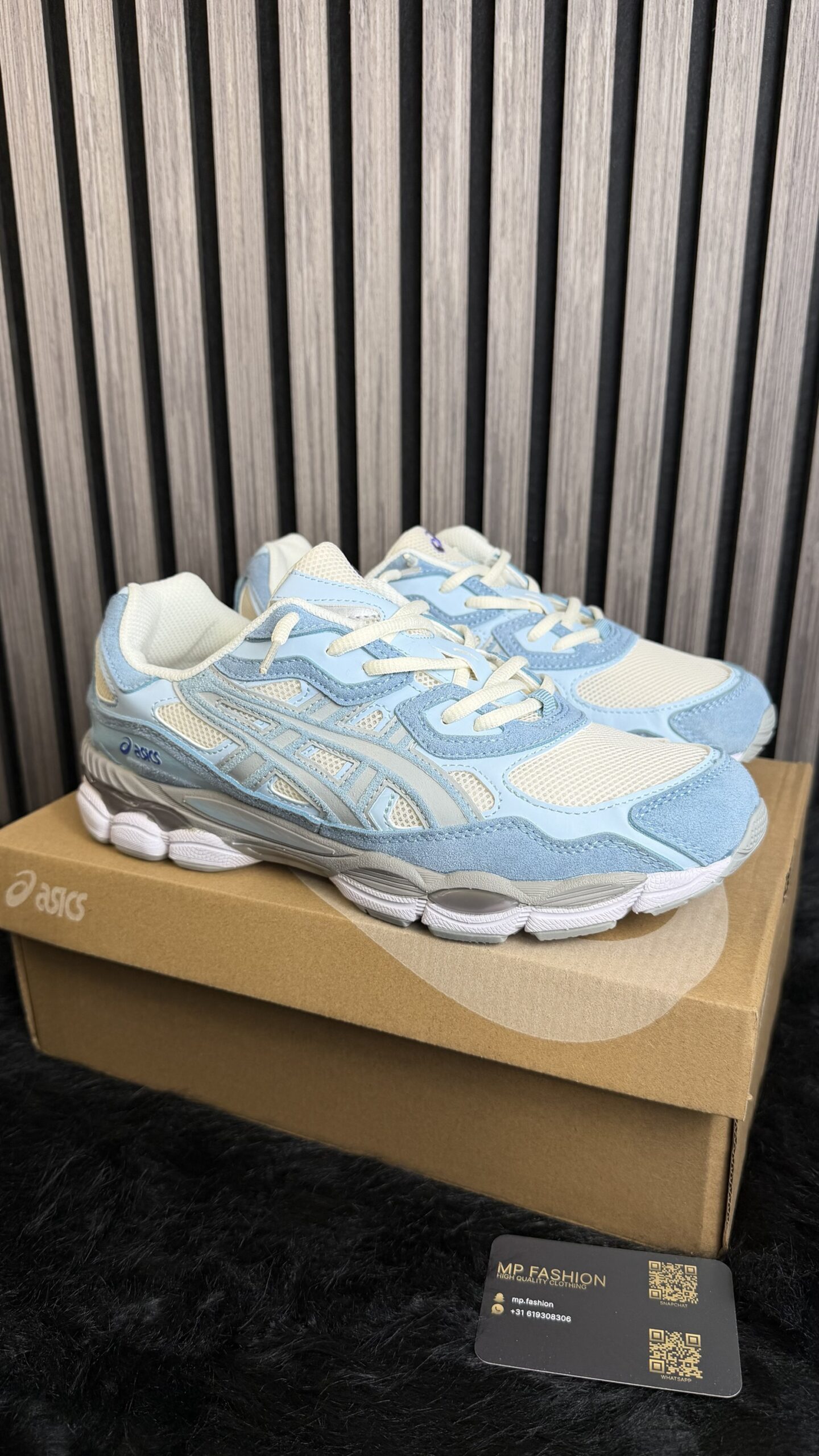 img_1317 ASICS Gel-NYC Cream Arctic Sky - Afbeelding 1