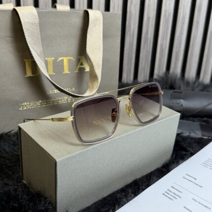 Dita Flight 006 Gold With Dark Glasses