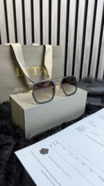 Dita Flight 006 Gold With Dark Glasses Thick Frame