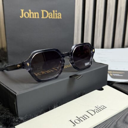 John Dalia Project05 Gold & Grey Transparent With Dark Glasses