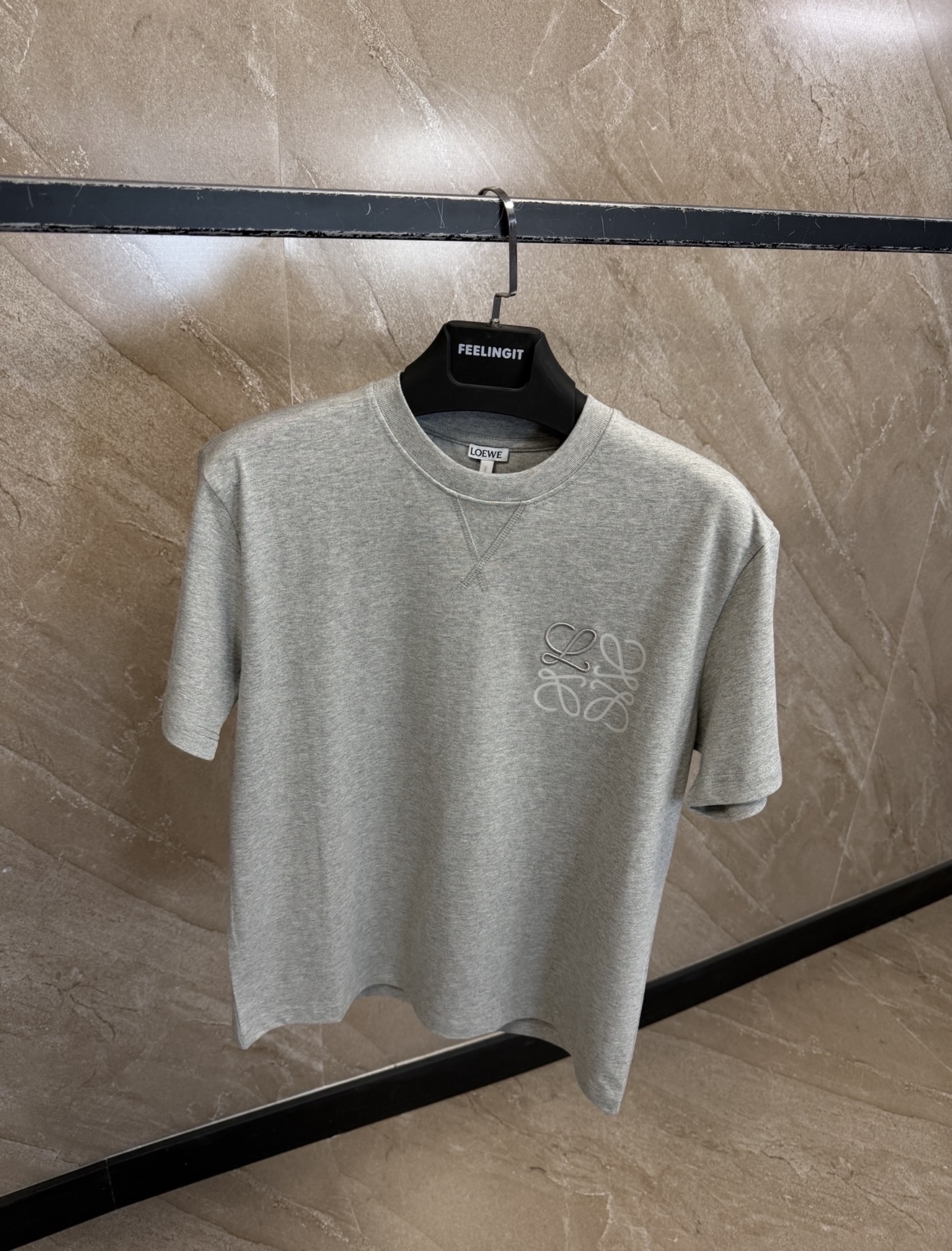 screenshot-4 Loewe T-Shirt Grijs - Afbeelding 1