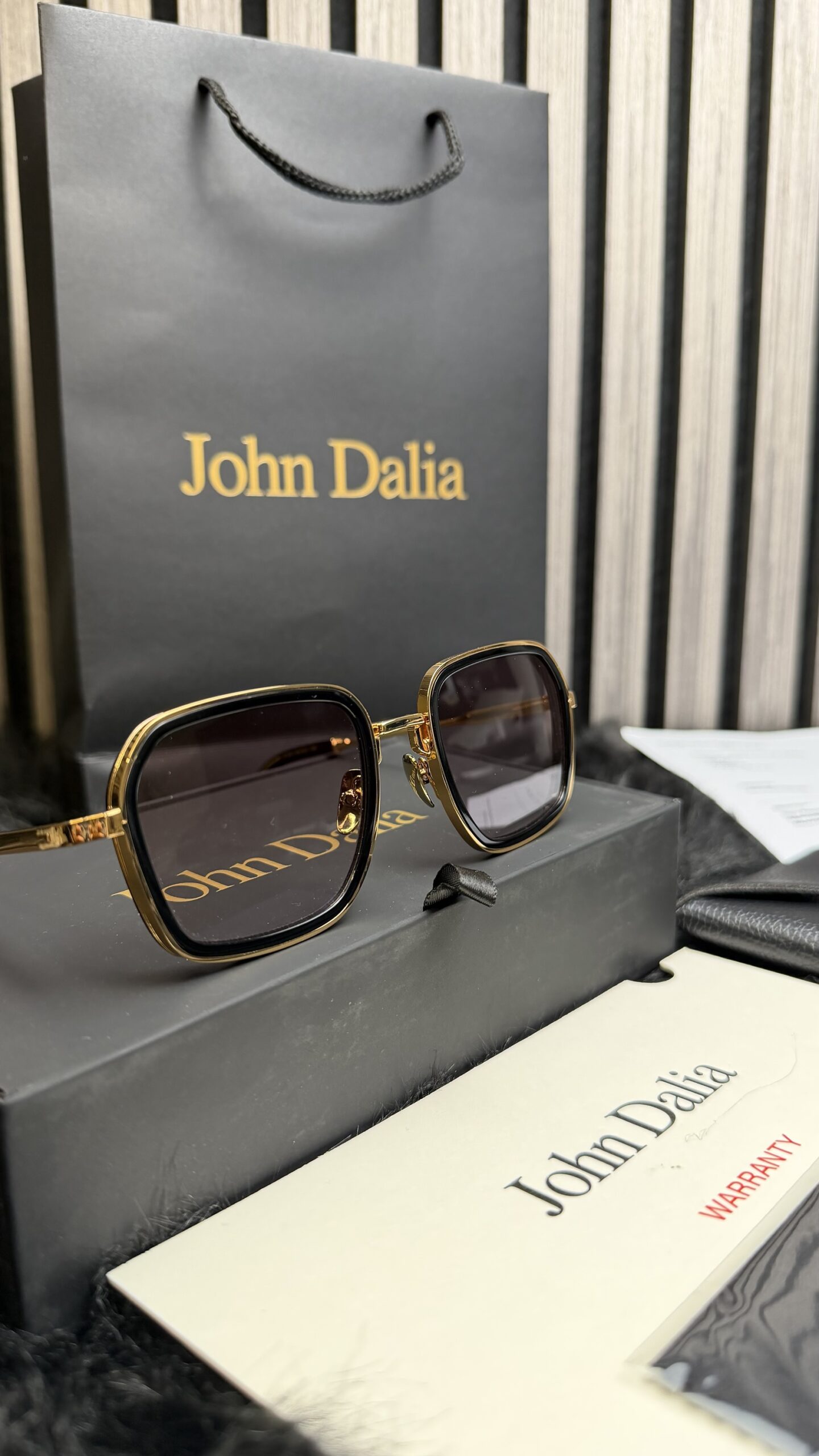 img_1490 John Dalia Cillian Gold Dark Glasses - Afbeelding 1