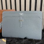 Hermès Clutch Bag Blue Grey