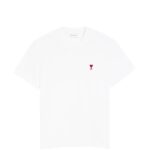 Ami Paris T-Shirt White With Red Logo