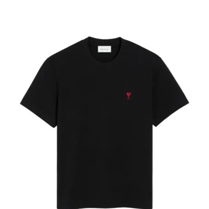 Ami Paris T-Shirt Black Red Logo