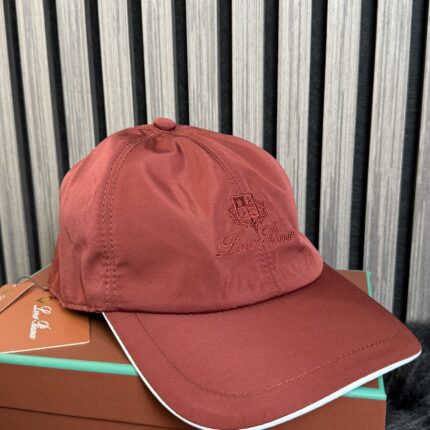 Loro Piana Baseball Cap Bordeaux Red
