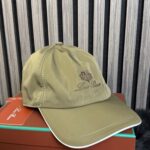 Loro Piana Baseball Cap Olive Green