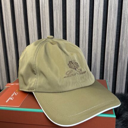 Loro Piana Baseball Cap Olive Green