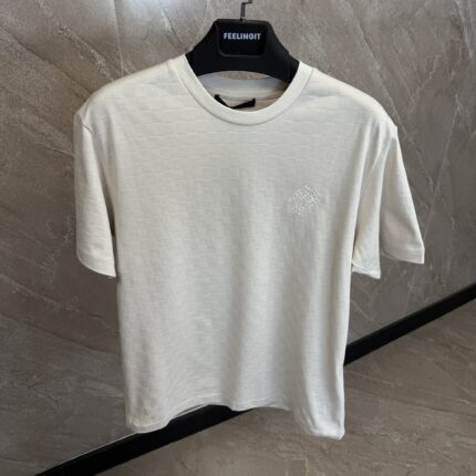Marque L.Vuitton Deposée Beige Squared T-Shirt  Beige Logo
