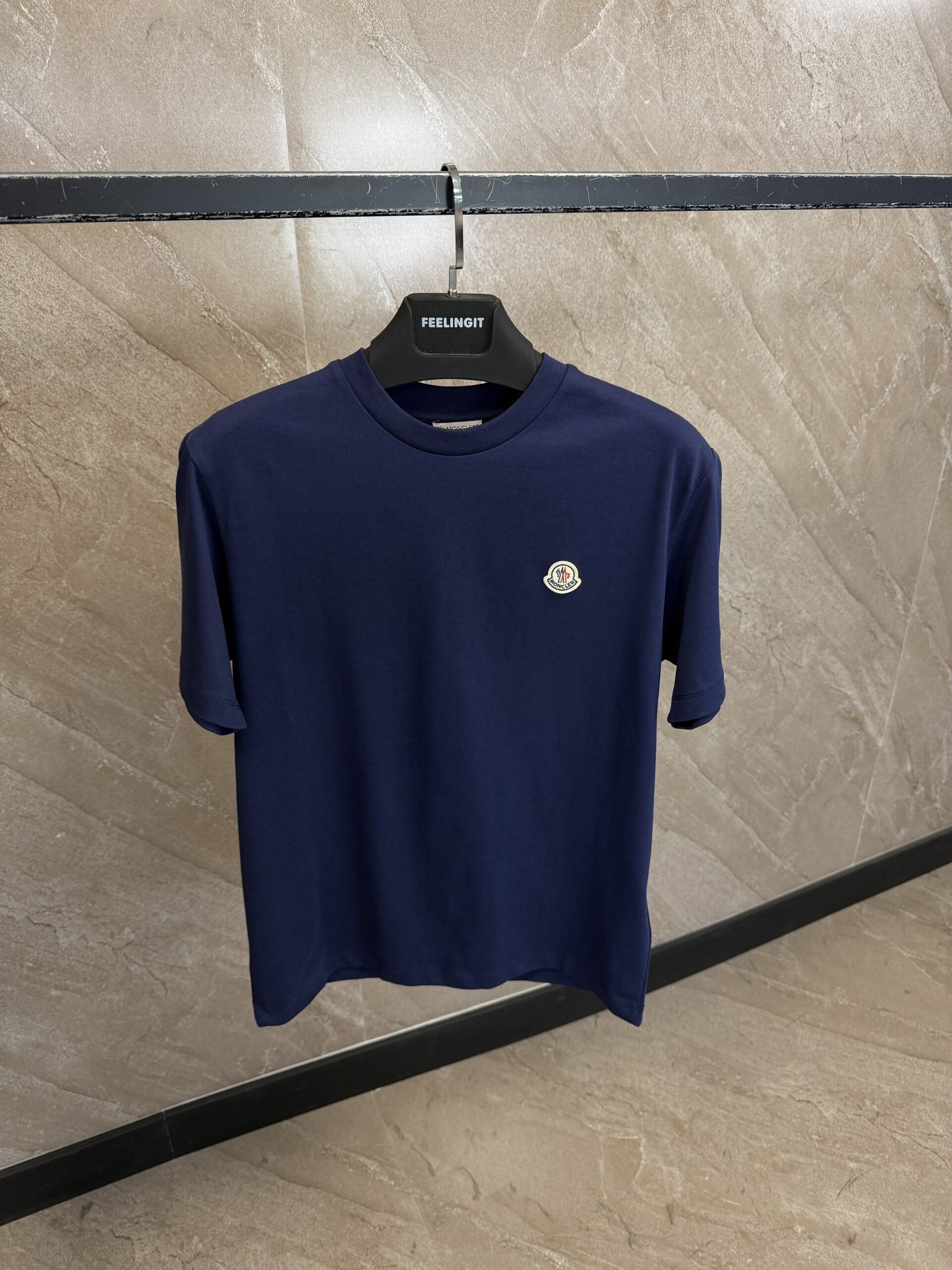 img_2464 Moncler Navy Blue T-Shirt - Afbeelding 1