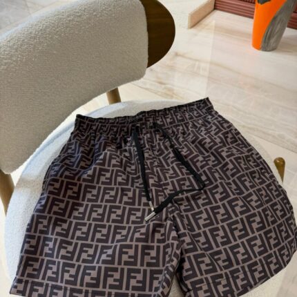 Fendi Swim Shorts Brown With Free Swim Shorts Bag