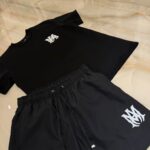 Amiri Summer Set Black T-Shirt & Black Swimshorts