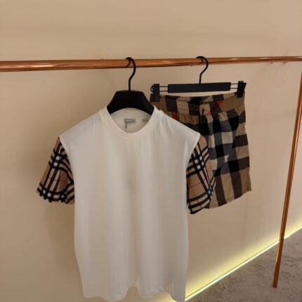 Burberry Set White T-Shirt & Swimshorts