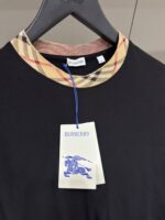 Burberry Check Trim Cotton T-Shirt Black - Afbeelding 2