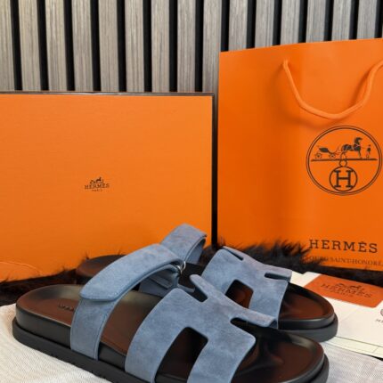 Hermès Chypre Blue Suede
