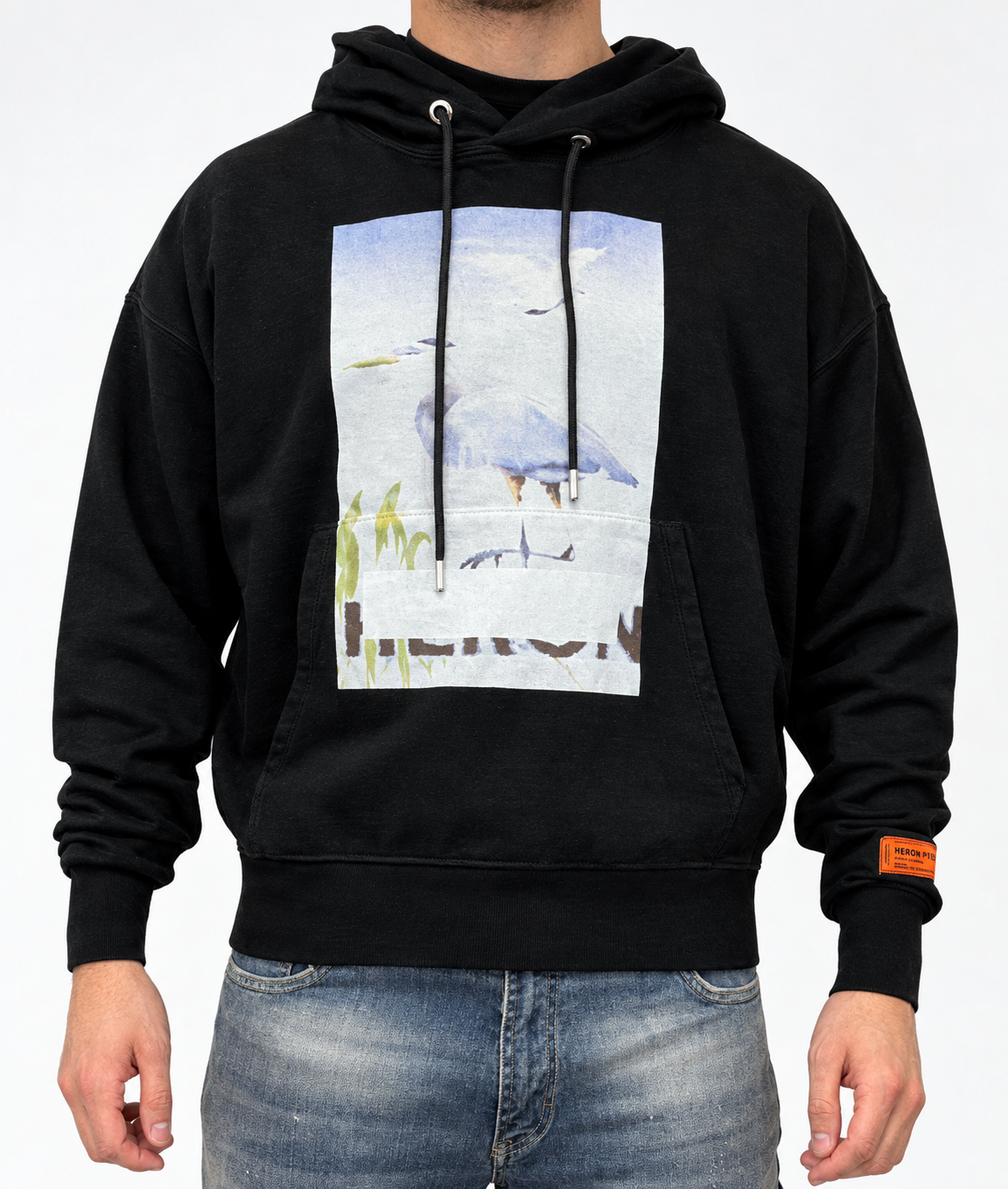 99bfcdc9-a1e1-4269-9e36-c5e86782dd47 Heron Preston Black Hoodie - Afbeelding 1